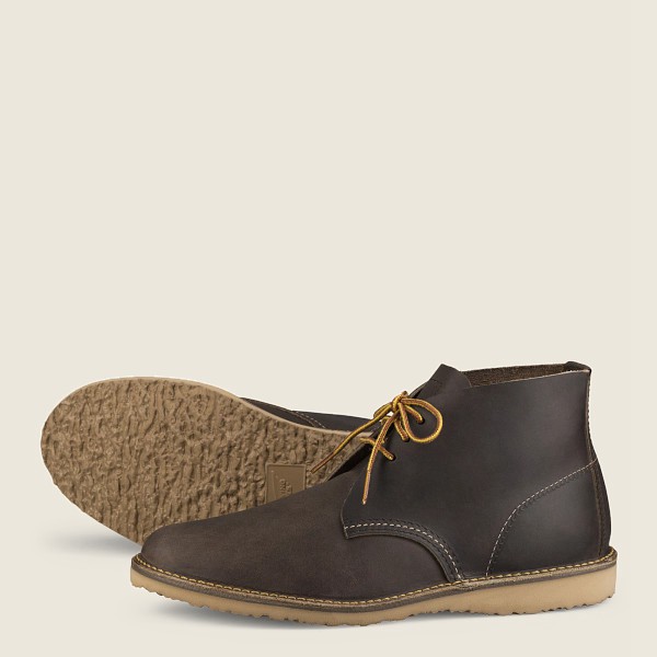 Heritage Sko Herre - Red Wing Weekender – Chukka Rough & Tough Læder - Mørkegrå - FUBTMX-985